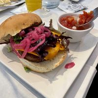 Vegan cheeseburgerr  at Eatcetera in Galveston