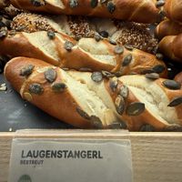 soft pretzel stick vegan  at Anker - Hauptbahnhof in Vienna