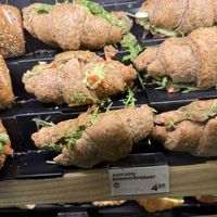 vegan sandwich croissant  at Anker - Hauptbahnhof in Vienna