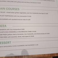 English Menu at Osteria Casa Pepe in Trieste