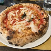 Margherita with rice mozzarella   at Osteria Casa Pepe in Trieste