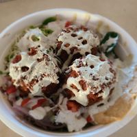Salad & Falafel bowl at Earth Aloha Eats - Kahului in Kahului