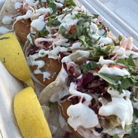 Golden fish tacos, gyro & Buddha bowl. Best vegan food ever!  at Earth Aloha Eats - Kahului in Kahului