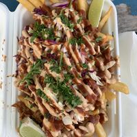 Pulled pork fries  at Earth Aloha Eats - Kahului in Kahului