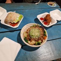 Chicken sandwich, Buddha bowl and mozzarella sticks at Earth Aloha Eats - Kahului in Kahului