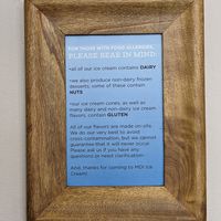 Allergens at Mount Desert Island Ice Cream in Washington