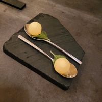 Palate cleanser at Altatto in Milan