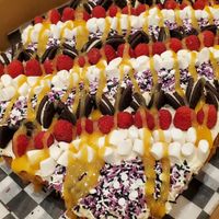 Large Cinnacake for our party! at Cinnaholic in Chicago