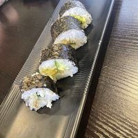 Cucumber and avocado sushi  at OKAMI in Pakenham