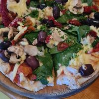 Highlander Vegan Pizza (no filter) at McLeod's Pizza Barn & Brewery in Waipu