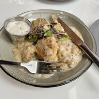 Biscuits and gravy   at Belse in Dallas