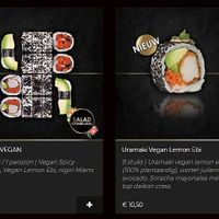 vegan options at SushiPoint in Gouda