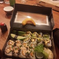 box and lemon ebi at SushiPoint in Gouda