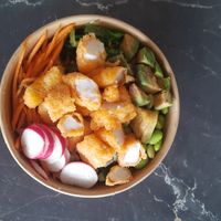 Vegan pokebowl at SushiPoint in Gouda