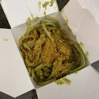 Pesto pasta takeout  at Pura Vita in Redondo Beach