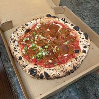 Pepperoni pizza at Pura Vita in Redondo Beach