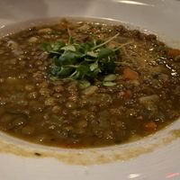 Lentil soup  at Pura Vita in Redondo Beach