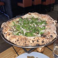 Bianca Black Magic Pizza: delicious white pizza with the perfect amount of toppings & flavors   at Pura Vita in Redondo Beach