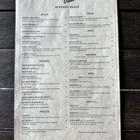 Main Menu  at Pura Vita in Redondo Beach