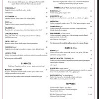 Dinner Menu 2 of 2 at Pura Vita in Redondo Beach