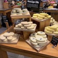 Massage oils at LUSH in Anchorage