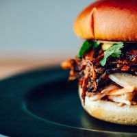 Pulled Jerk Mushroom Sandwich at E.P's Takeaway in Copenhagen