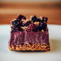 Blackberry & Balsamic 'Cheesecake' at E.P's Takeaway in Copenhagen