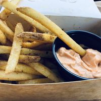 Fries w. Horseradish mayo  at E.P's Takeaway in Copenhagen