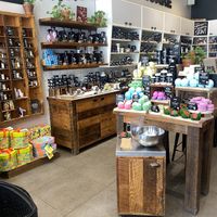 Interior - Skincare in the left corner near makeup/lip balms  at LUSH in Emeryville