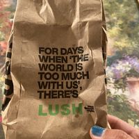 Packaging is TOO accurate 🫨🙃🥹  at LUSH in Emeryville