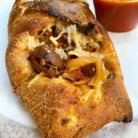 Vegan Stromboli w/ Vegan Sausage at Cafe Viva in New York City
