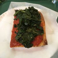 Siciliana marinara with spinach  at Cafe Viva in New York City