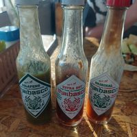 Local hot sauce at COCO Burrito Box in Chiang Mai