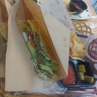 Pesto mushroom wrap at COCO Burrito Box in Chiang Mai