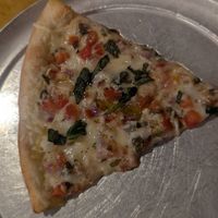 Vegan bruschetta pizza at Nick's Pizza Restaurant in Bethlehem