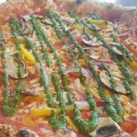 The veggie pizza (vg) at Up North Pizza Co in South Shields