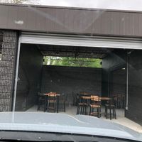 Outdoor seating at The Hip Cafe in Fayetteville