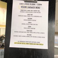 Daily menu at The Hip Cafe in Fayetteville
