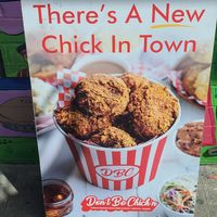 Sign at Don't be Chick'n in San Jose