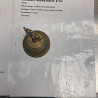 Shakes menu as of 2021-06-12 at Don't be Chick'n in San Jose