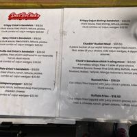 Food menu part 1 as of 2021-06-12 at Don't be Chick'n in San Jose