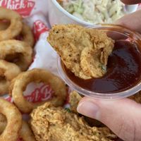 Boneless chick’n wing meal at Don't be Chick'n in San Jose