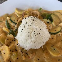 Kabocha pumpkin curry  at Pineapple's in Hilo