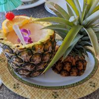 Pineapple drink at Pineapple's in Hilo