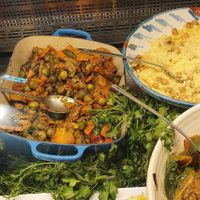 Mixed veggies, lentils, couscous at Rainarai in Rotterdam