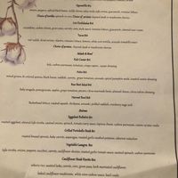 GF menu at Candle Cafe in New York City