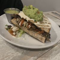  quesadilla with mushrooms at Candle Cafe in New York City