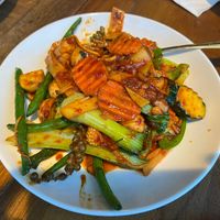 Pad Phed (Red Chilli/Kaffir Lime)  at Thai Fusion in Kirribilli