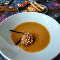 Pompoen Schorseneren soep  at Restaurant MAAS in Rotterdam