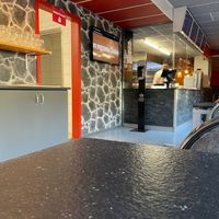 Inside at Tre Vänner Pizzeria in Oskarshamn